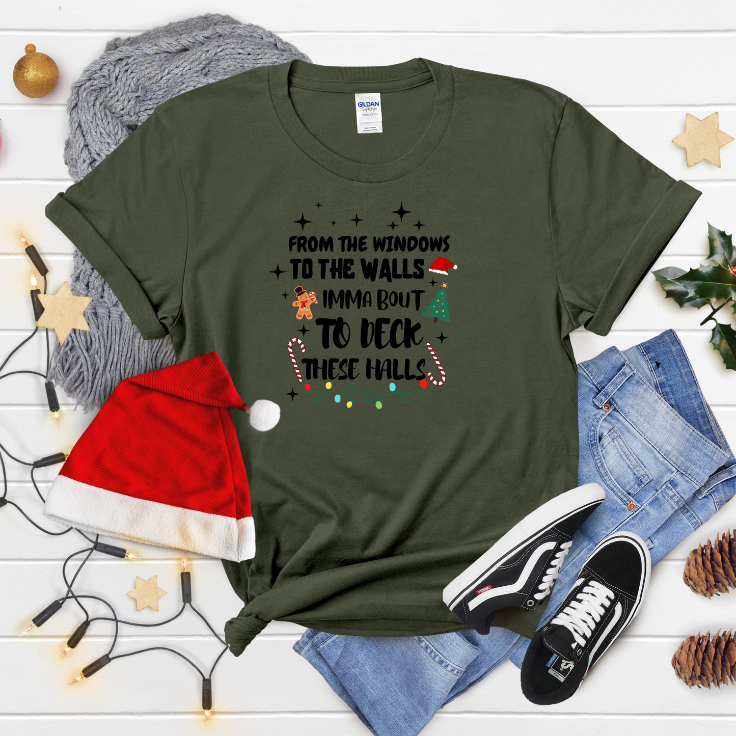 Deck These Halls Shirt – Funny Holiday Christmas Tee