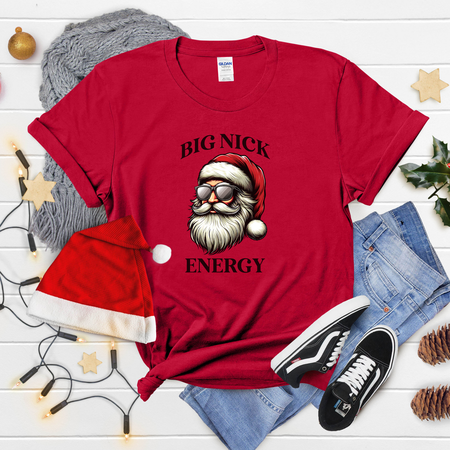 Big Nick Energy Shirt – Fun Christmas Tee for Holiday Cheer