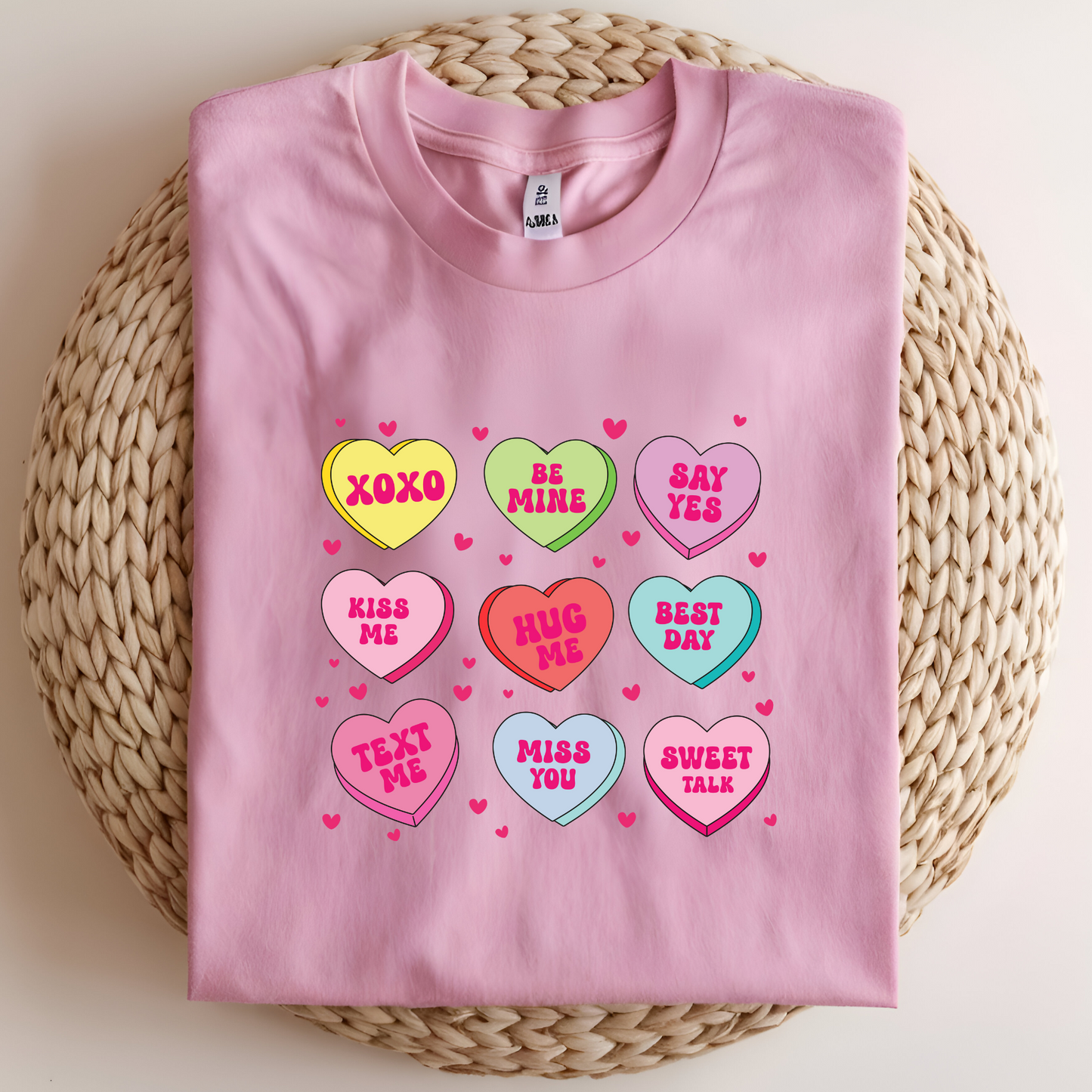 Conversation Hearts Valentine’s Day Shirt – Cute and Colorful Love-Themed Tee