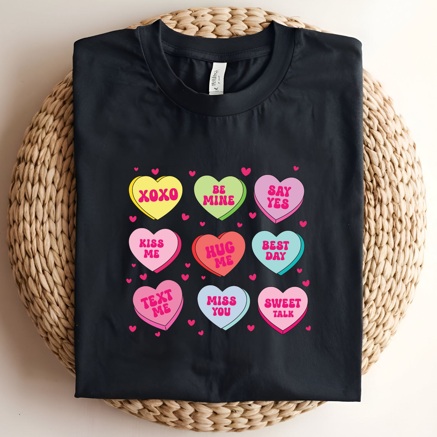 Conversation Hearts Valentine’s Day Shirt – Cute and Colorful Love-Themed Tee