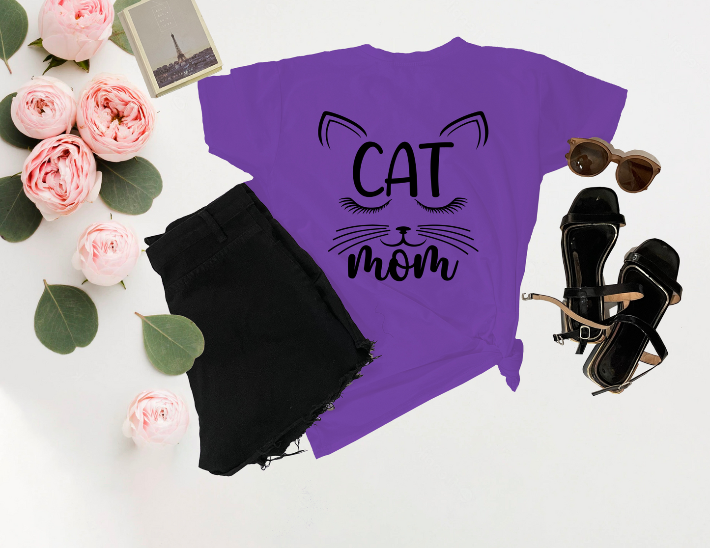 Cat Mom Tee- Cute and Cozy Shirt for Cat Lovers- Unisex Tee