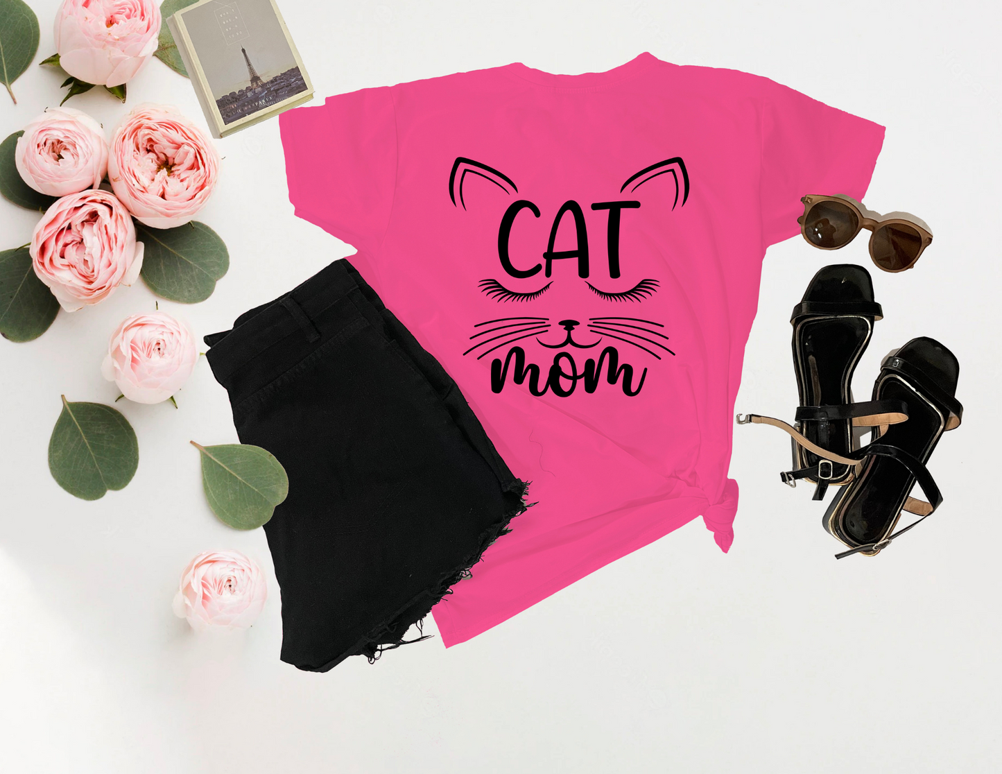 Cat Mom Tee- Cute and Cozy Shirt for Cat Lovers- Unisex Tee