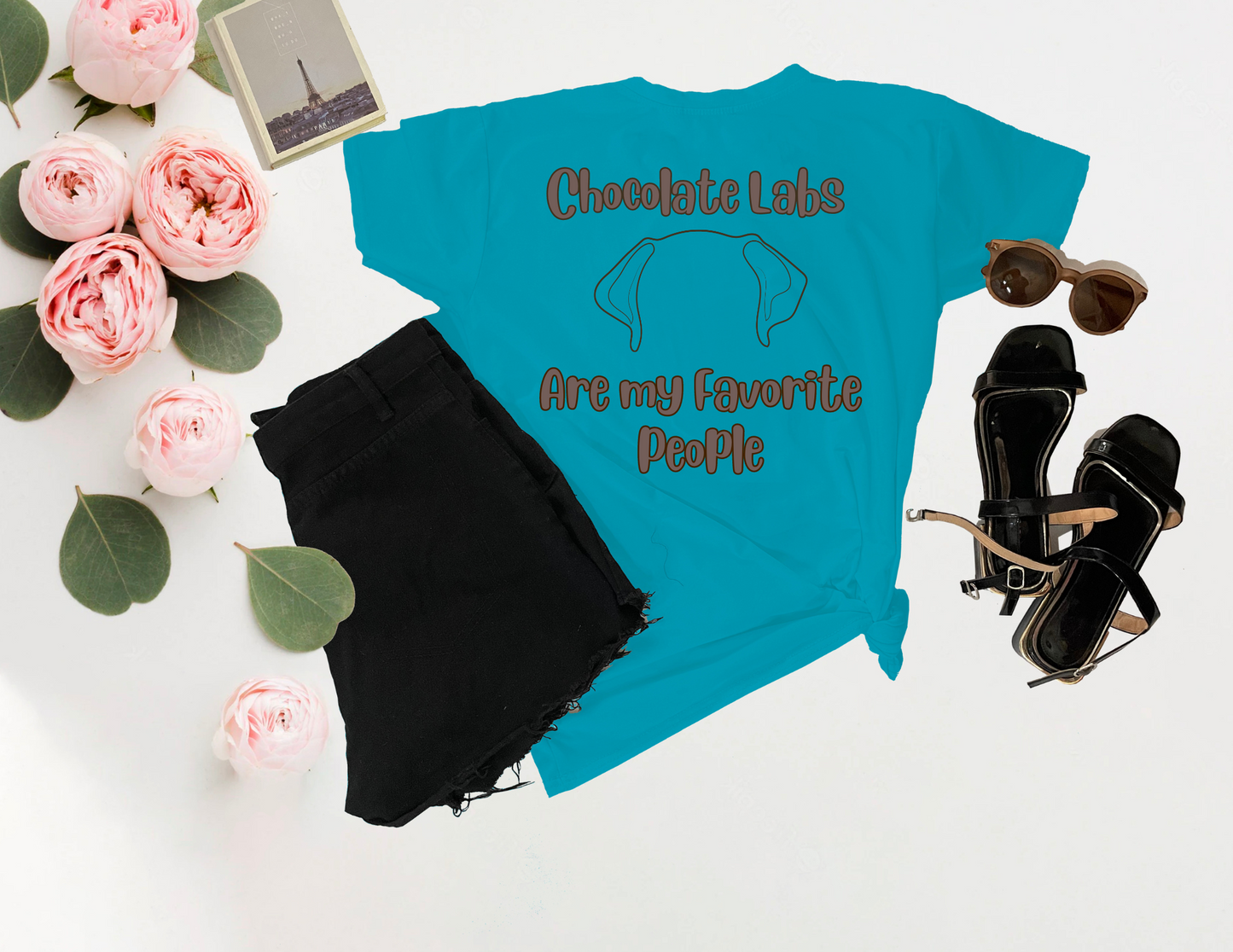 Chocolate Labs Are My Favorite People Tee – Dog Lover Shirt