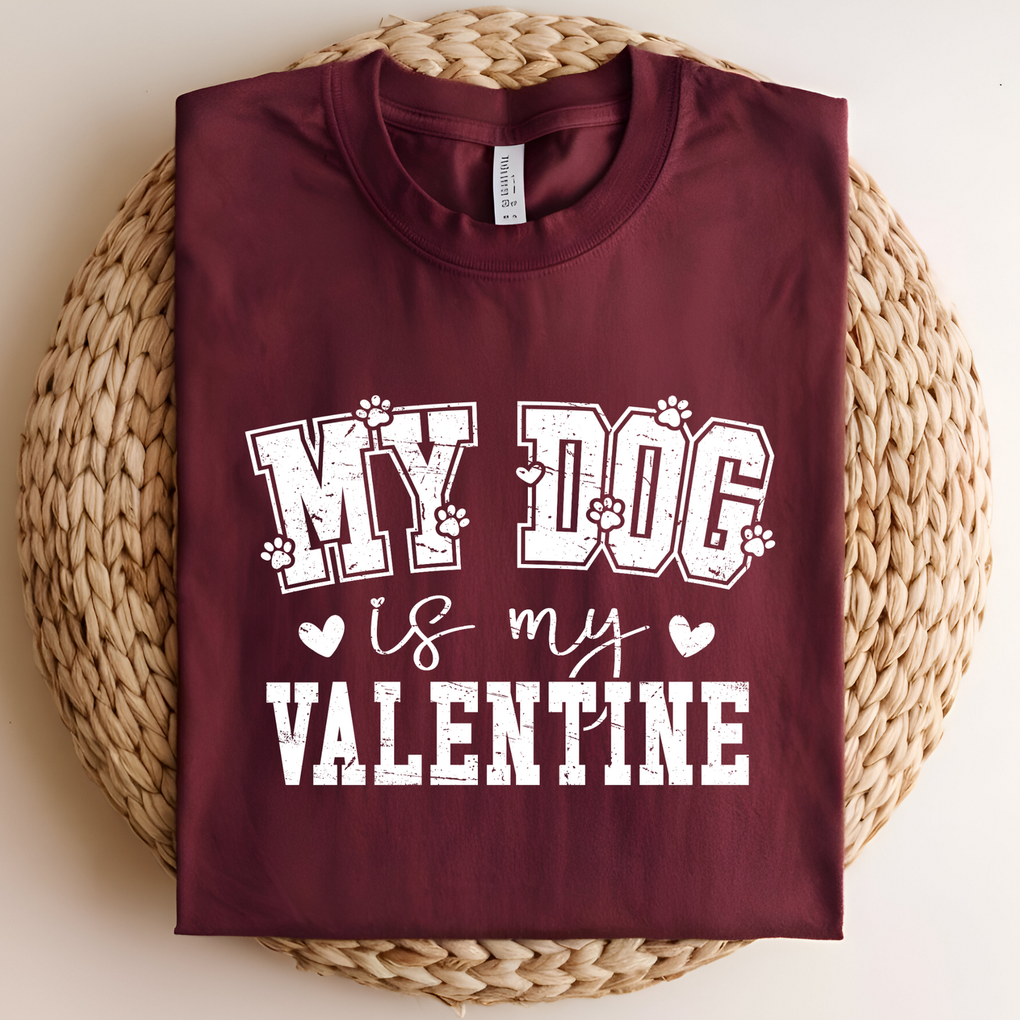 My Dog Is My Valentine Shirt – Cute Valentine’s Day Tee for Dog Lovers