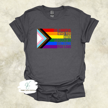 "Be Careful Who You Hate" Pride - Unisex Tee