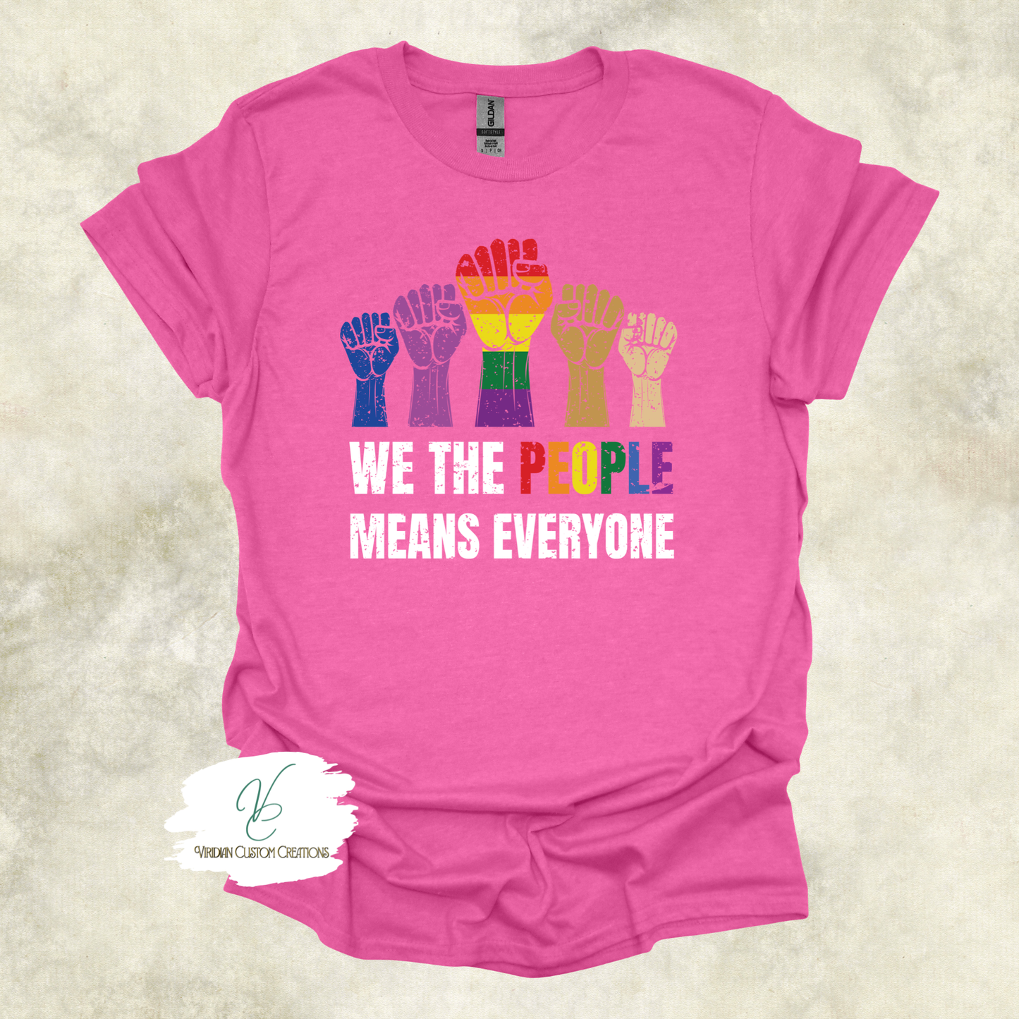 “We The People Means Everyone” LGBTQ+ Unity- Unisex Adult Tee