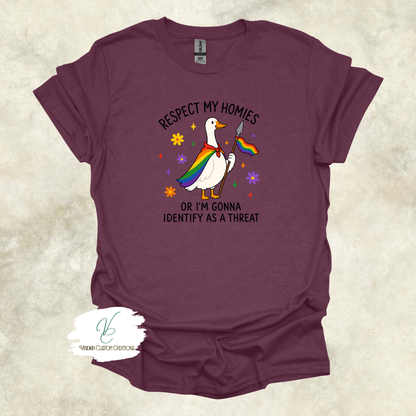 Respect My Homies - Pride - Unisex Tee