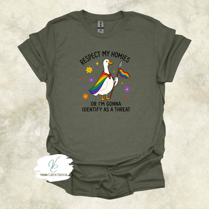 Respect My Homies - Pride - Unisex Tee