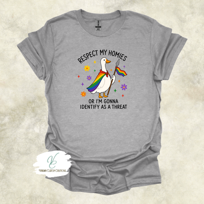 Respect My Homies - Pride - Unisex Tee