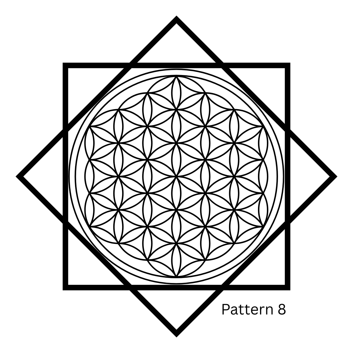 Flowstar Earrings – Hand-Painted, Laser-Cut Wood with Resin Finish