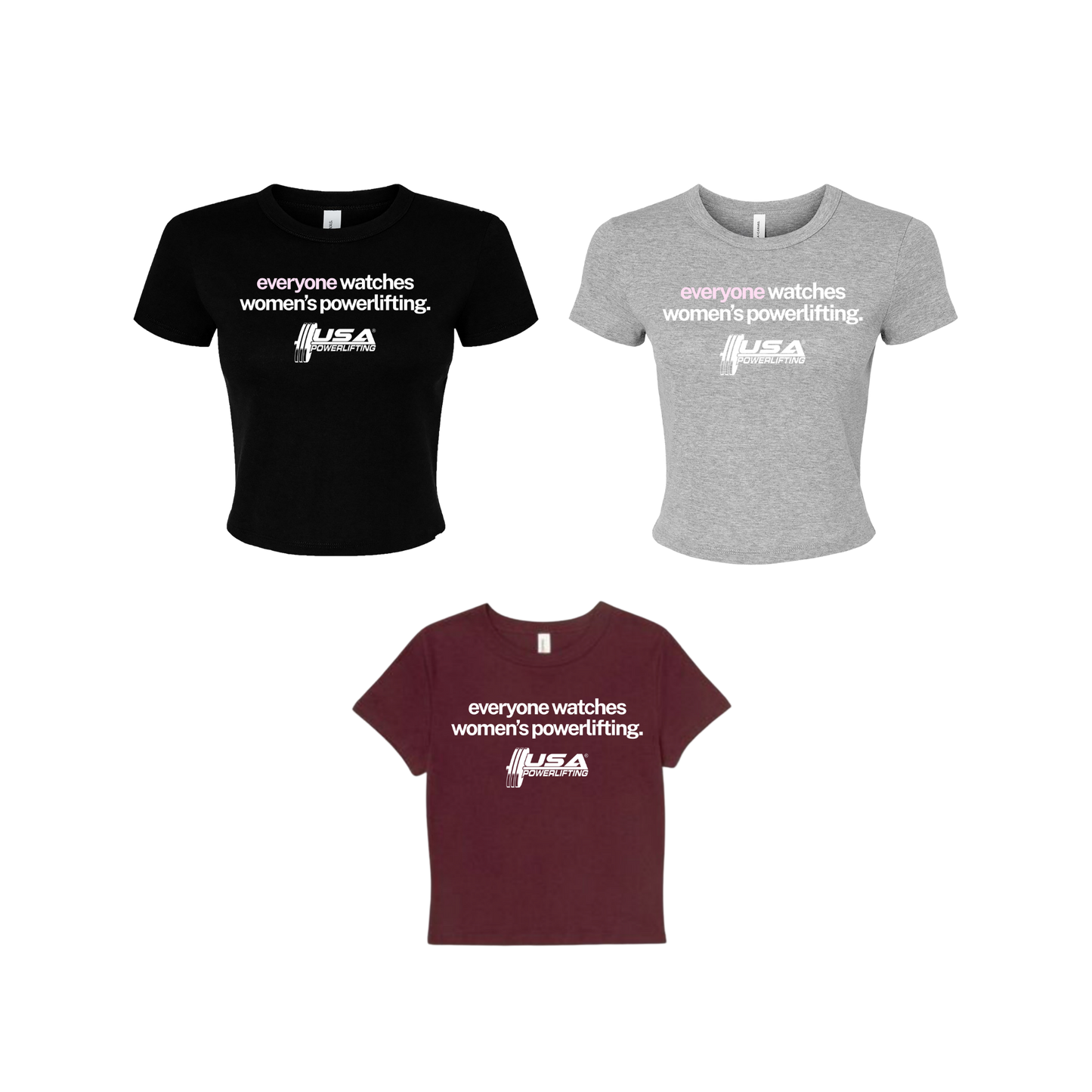 Everyone Watches Crop Tee (Minimal Design)