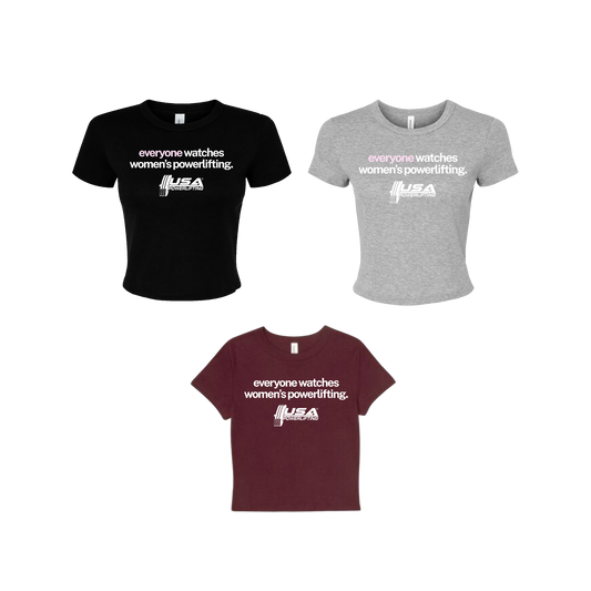 Everyone Watches Crop Tee (Minimal Design)