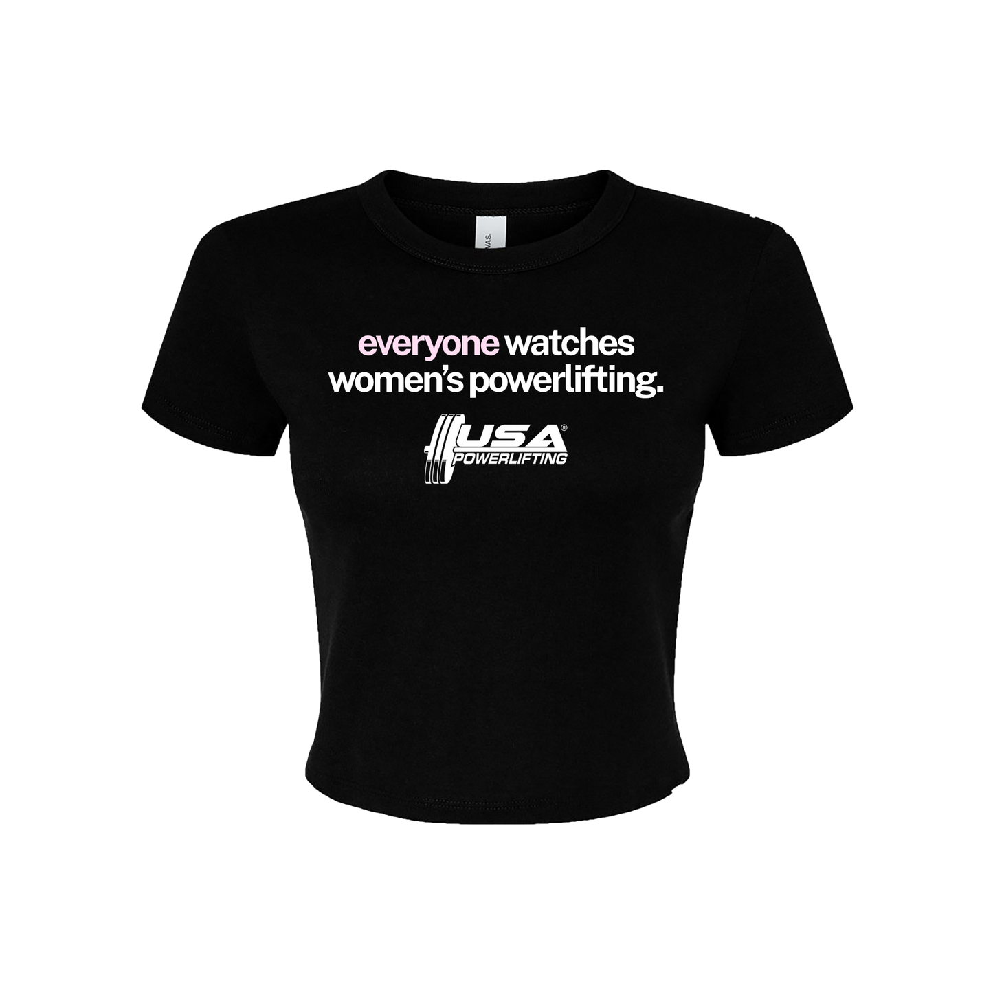 Everyone Watches Crop Tee (Minimal Design)