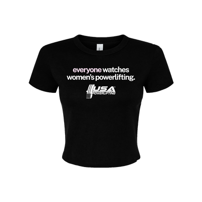 Everyone Watches Crop Tee (Minimal Design)