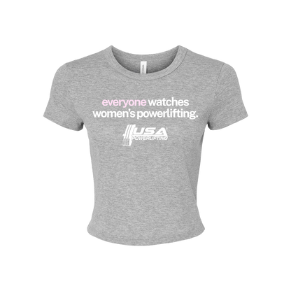 Everyone Watches Crop Tee (Minimal Design)