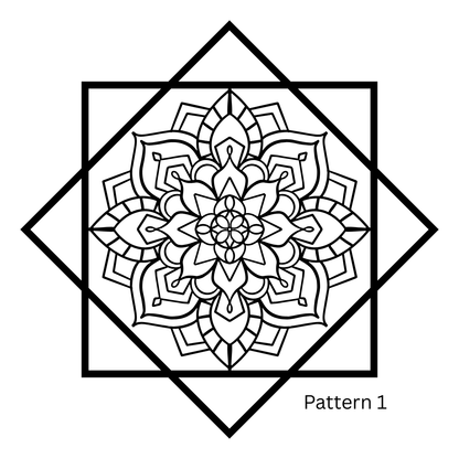 Flowstar Earrings – Hand-Painted, Laser-Cut Wood with Resin Finish