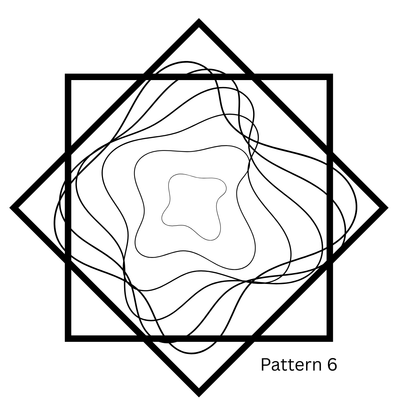 Flowstar Earrings – Hand-Painted, Laser-Cut Wood with Resin Finish