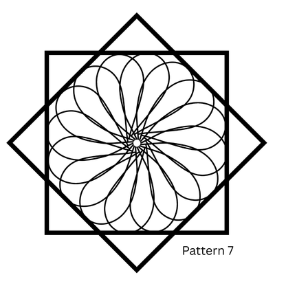 Flowstar Earrings – Hand-Painted, Laser-Cut Wood with Resin Finish