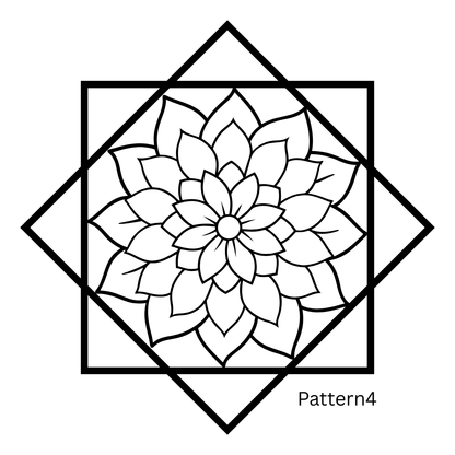 Flowstar Earrings – Hand-Painted, Laser-Cut Wood with Resin Finish