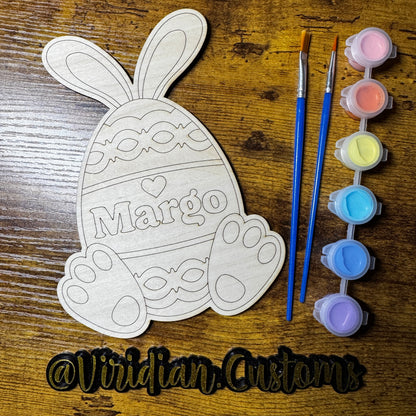 Personalized DIY Easter Egg Painting Kit – Custom Name Easter Gift & Basket Stuffer