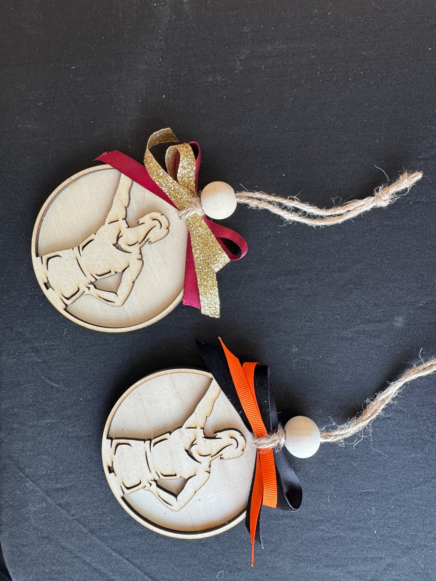 Custom Cheer Ornament – Personalized Athlete or Coach Name & Year