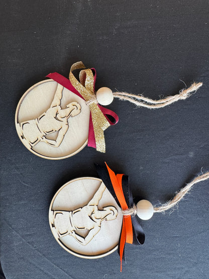 Custom Cheer Ornament – Personalized Athlete or Coach Name & Year