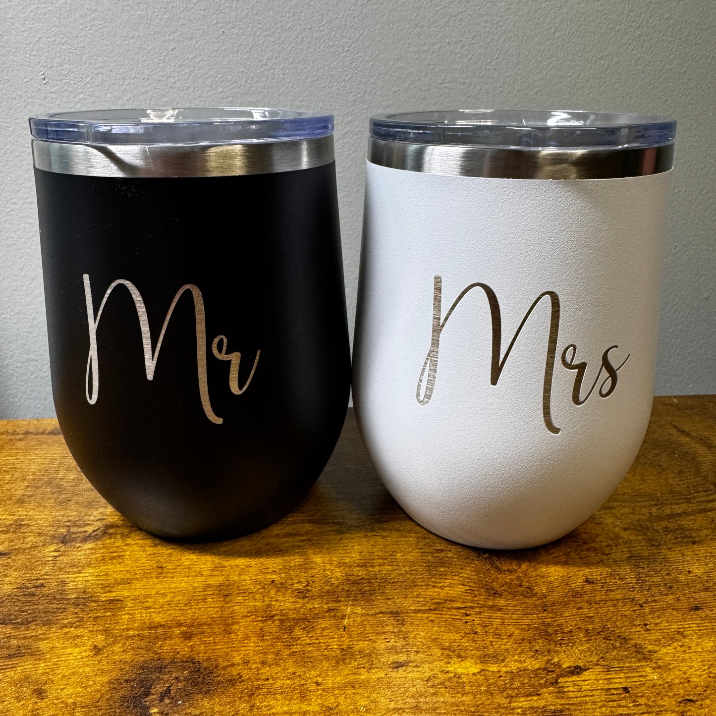 Mr and Mrs Wine Tumblers