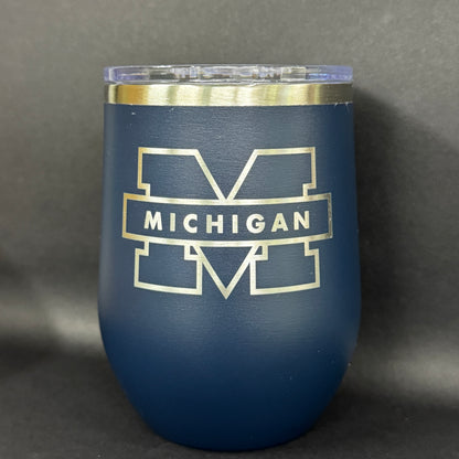 Detroit/Michigan Sports 12oz Insulated Wine Tumbler - Singles