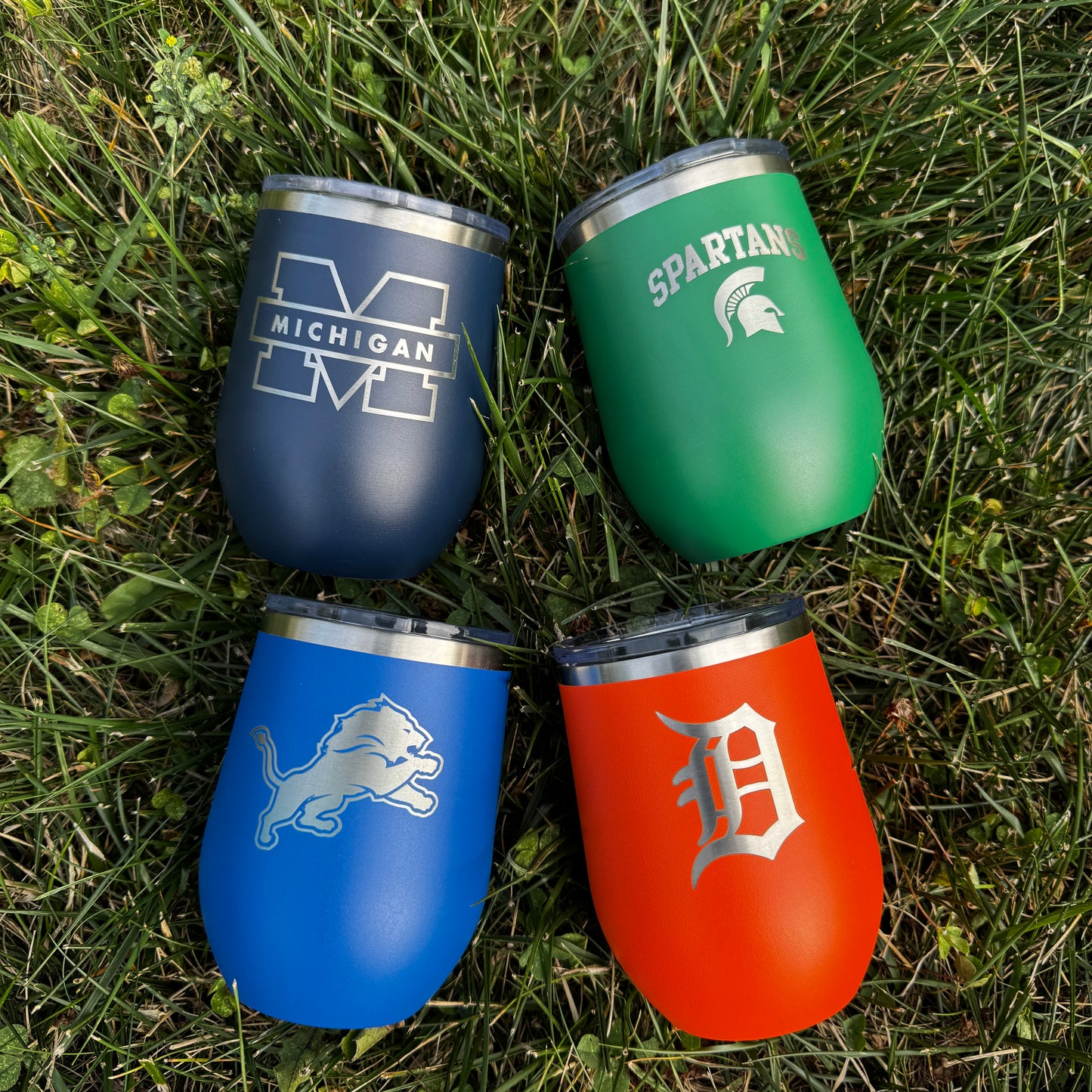 Detroit/Michigan Sports 12oz Insulated Wine Tumbler - Singles