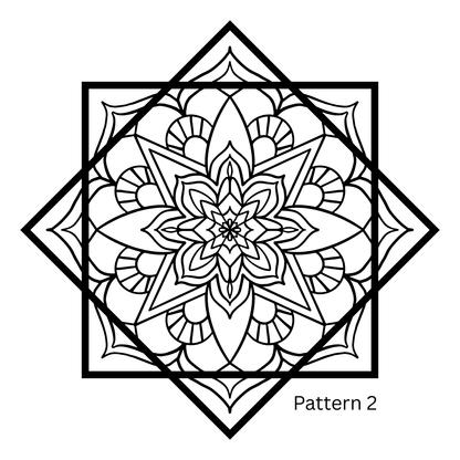 Flowstar Earrings – Hand-Painted, Laser-Cut Wood with Resin Finish