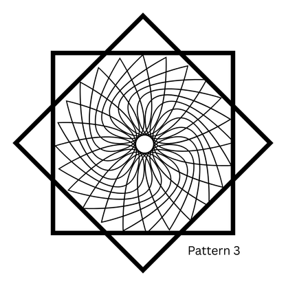 Flowstar Earrings – Hand-Painted, Laser-Cut Wood with Resin Finish