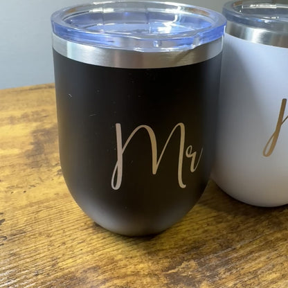 Mr and Mrs Wine Tumblers